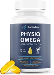 PhysioTru Physio Omega Ultra-Pura DPA DHA EPA ADVANCED FORMULA 60 Exp 05/27