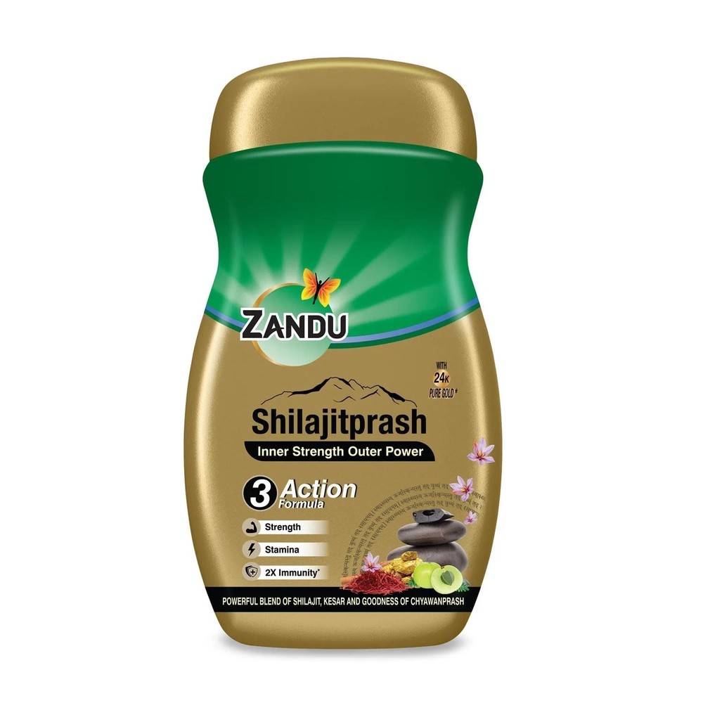 Zandu Shilajitprash Ayurvedic Strength Stamina Immunity Chyawanprash Blend 450g