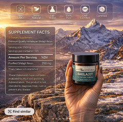 (5-Pack) Pure Himalayan Shilajit Resin – All Natural Purified Shilajit Resin 30g