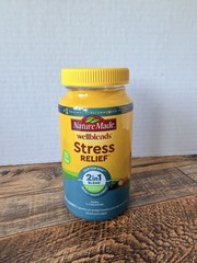 Nature Made Wellblends Stress Relief, 84 Strawberry Gummies w/ L-Theanine GABA ~