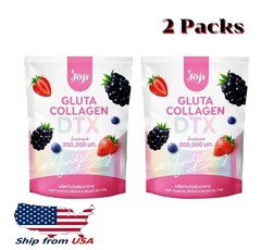 JOJI GLUTA COLLAGEN DTX Mixed Berry Anti-Aging Brightening 10 Sachets (2 Pack)