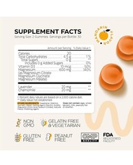 2 Pack Calm Magnesium Glycinate Citrate Malate Gummies Chews Sleep Relaxation
