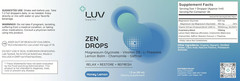 (3 Pack) LUV Health Zen Drops Calm Relaxation Support-Magnesium Glycinate [USA]