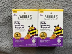 Zarbee’s Children’s Daily Immune Support Chewable Tablets 28ct Lot 2 Tropical