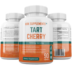1 Tart Cherry Extract 900mg Anthocyanins for Gout Joint Pain Arthritis