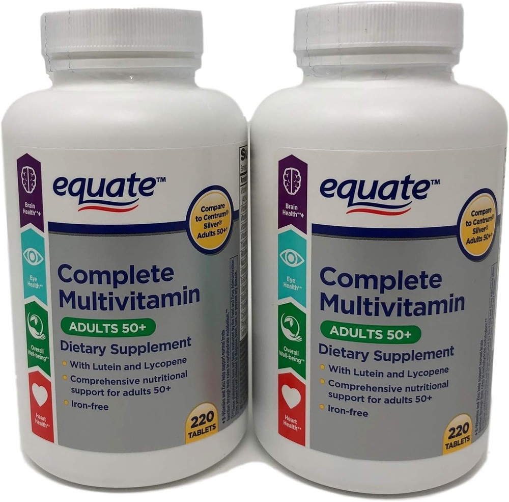 Equate Mature Adult 50+ One Daily Complete Multivitamin 1 Count (Pack of 400)