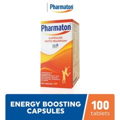 Capsules With Selenium,B1, B6, 100’s Pharmaton – Energy Bossting (Free Shipping)
