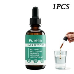 Purelia Liver Restore, Complete Liver Support Supplement with Milk Thistle 60ml