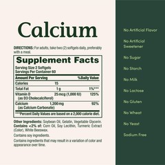 Nature’s Bounty Calcium 1200mg with Vitamin D3, 220 Count (Pack of 1), N/a