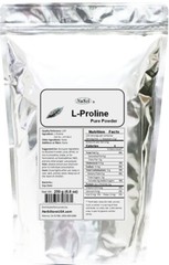 NuSci Pure L-Proline Powder 1000g (2.2lb) Collagen Component Free Shipping