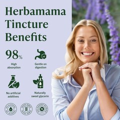 HERBAMAMA Vitex Chasteberry Tincture ~ Vegan Women’s Support with Chaste Tree