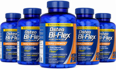 5 Pack Osteo Bi-Flex Triple Strength Dietary Supplement 200 Tablets – Exp 2028