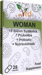 Ved Synbiotics Woman Probiotic & Prebiotic Complex 28 Vegan Capsules