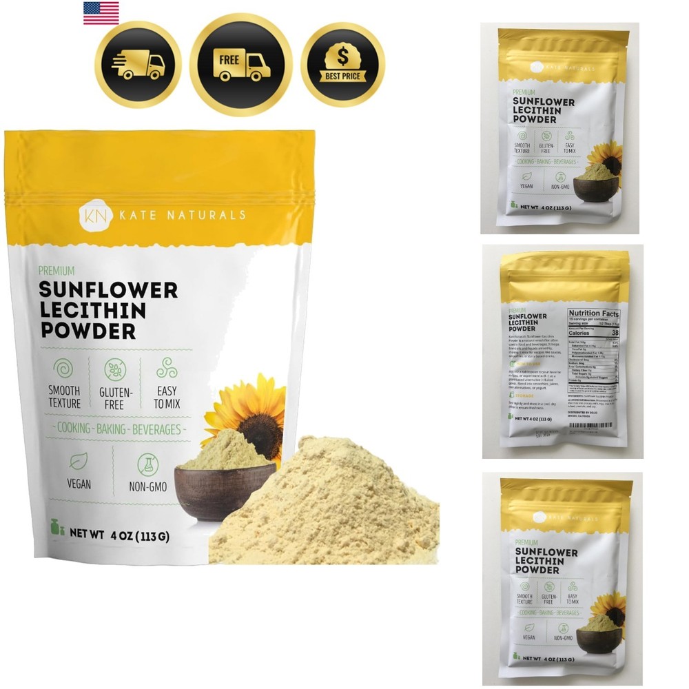 Sunflower Lecithin Powder for Baking Bread, Gummies, Cooking. Substitute for …