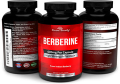 Divine Bounty Pure Berberine Complex 60 Count (Pack of 1), Dark Amber Bottle