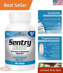 Sentry Senior Men 50Plus Multivitamins – 100 Tablets for Heart & Bone Health
