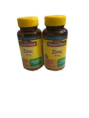 2pack Zinc 30 mg Dietary Supplement Immune Health and Antioxidant 100 Tabs