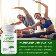 Nitric Oxide & Circulation Booster | L-Arginine, L-Citrulline | Extra Strength