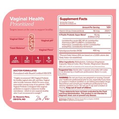 URO VAGINAL PROBIOTIC PLUS VITAMIN D3 60 CAPSULES