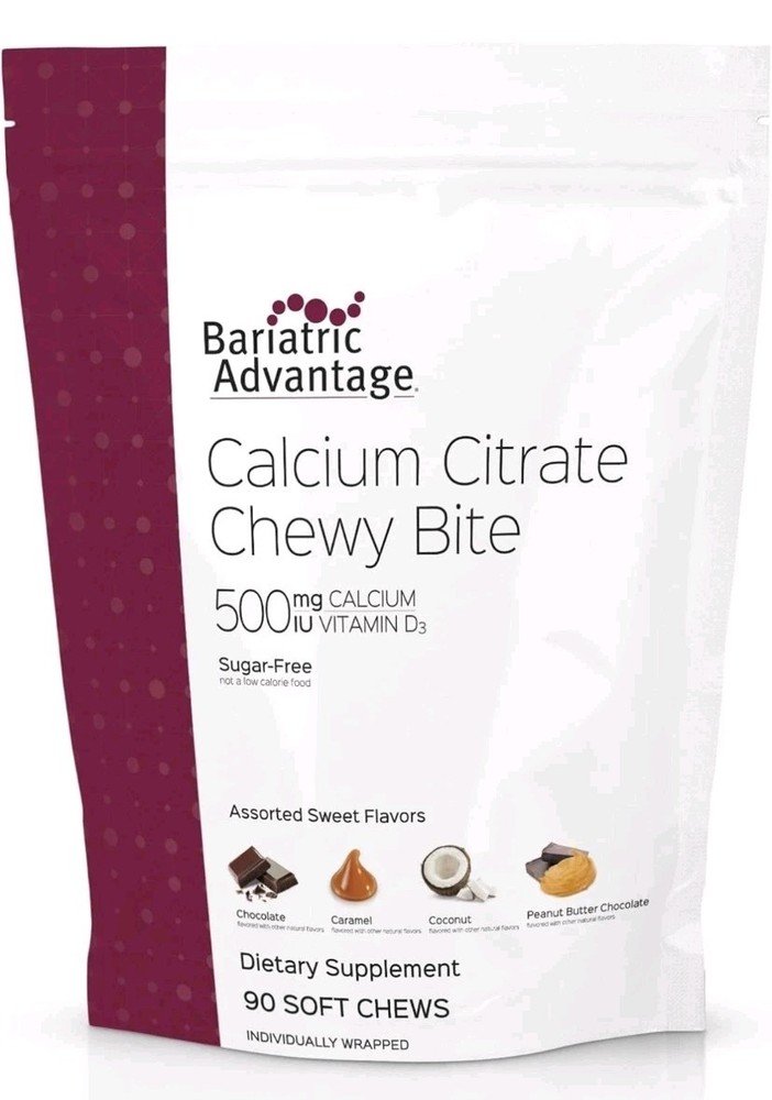 Bariatric Advantage Calcium Citrate Chewy 90 Soft Chews Sugar-Free