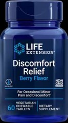 3X Life Extension Discomfort Relief (Berry) 60 vegetarian chewable tablets