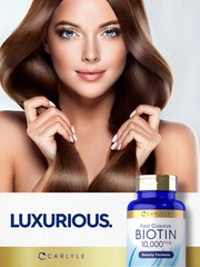 Biotin 10000mcg | 250 Fast Dissolve Tablets | Max Strength | by Carlyle