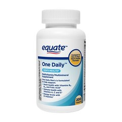 Equate One Daily Men’s Multivitamin/Multimineral Supplement Tablets, 200 Count..