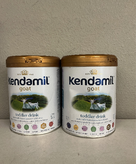 2 Cans Kendamil Goat Toddler Drink Powder, 28.2oz