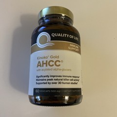 Quality of Life Kinoko Gold AHCC Immune Support 500 MG 60 Caps Exp 06/2027 Seal