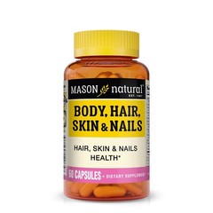Mason Natural Body Hair Skin & Nails with Vitamins A E C & Biotin – 60 Capsules