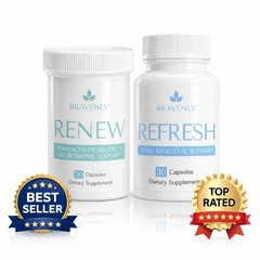Bravenly global Renew Refresh Gut Harmony Duo