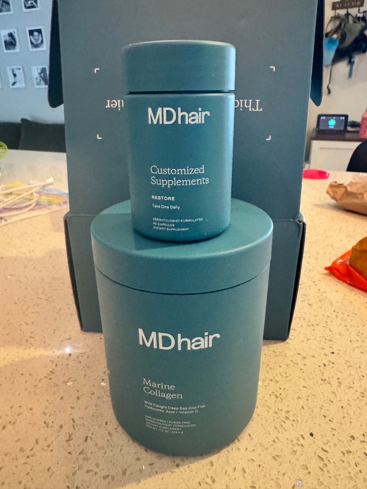 Brand New MDHair Regrowth Marine Collagen and Supplements