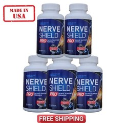 5 Pack Nerve Shield Pro Advanced New Formula Neuropathy Support