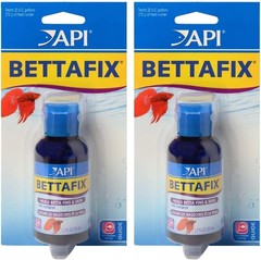 API BETTAFIX Antibacterial & Antifungal Betta 1.7 Fl Oz (Pack of 2), 화이트.