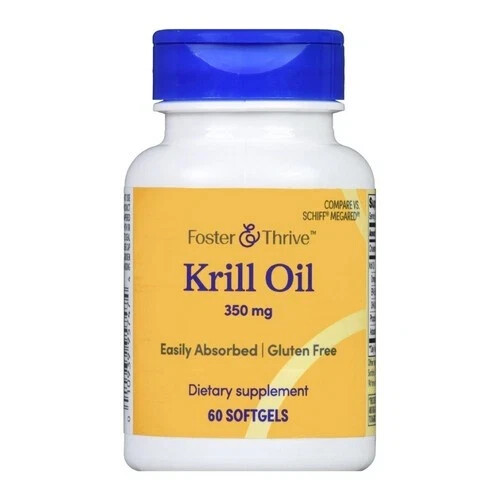 Foster & Thrive Krill Oil 350 mg Soft gels 60 count