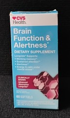 CVS Brain Function Alertness 60 Softgels Unopened Box