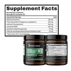 Upgraded Formulas Total Longevity Upgrade 60 caps 30 Servings