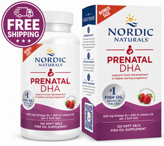 Nordic Naturals Prenatal DHA 120 Soft Gels Omega-3 + Vitamin D3