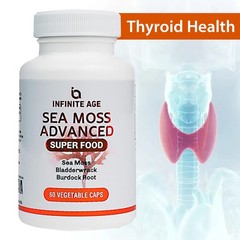 Infinite Age Sea Moss Advanced Superfood – Burdock, Bladderwrack, Thyroid Care