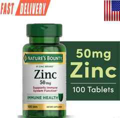 Nature’s Bounty Zinc Supports Immune Health 50mg 100 ct Caplets