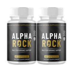 2-Pack Alpha Rock Capsules – AlphaRock Natural Male Performance Support -120Caps