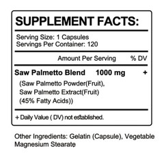 1-4×120pc Saw Palmetto 1000mg-Premium Prostate Health Support Supplement for Men