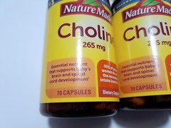 3X CHOLINE 265MG 70 Count NATURE MADE Exp 4-2026