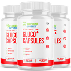 (3 Pack) Gluco+ Advanced Support Blood Sugar Supplement Gluco + 180 Capsules