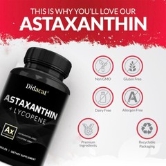 Astaxanthin & Lycopene – Supports Skin, Eye, Joint and Heart Health