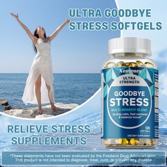 Goodbye Stress Capsules – with L-Theanine,Ashwagandha – Stress & Immune Support