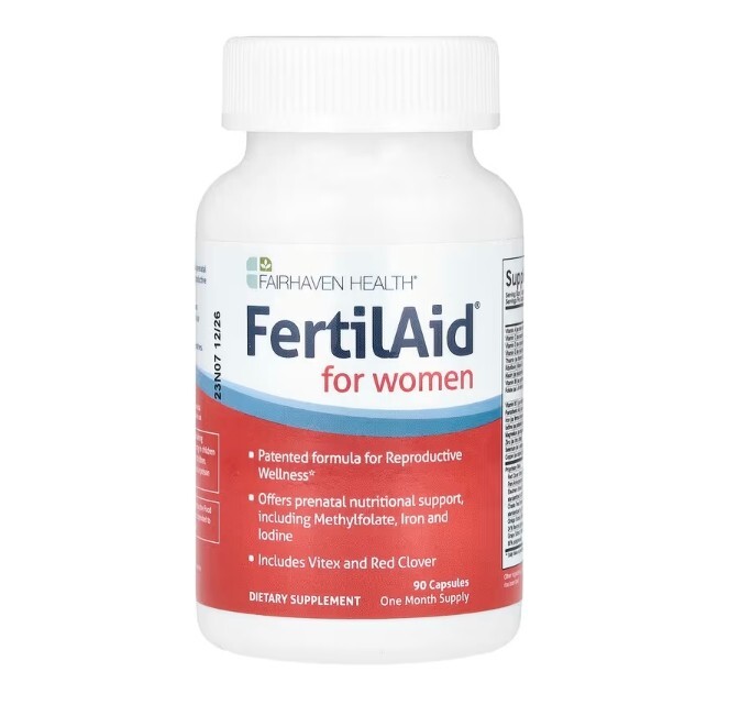 Fairhaven Health, FertilAid for Women, 90 Capsules, Reproductive Wellness