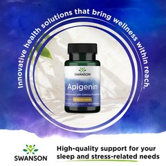 Swanson Apigenin Natural Bioflavonoid Supplement (90 Capsules, 50mg Each)