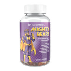 Mannatech MightyBears Grape Berry Flavor Kids Antioxidant Gummies 120pc NEW