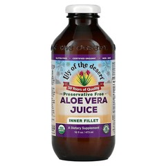 Aloe Vera Juice, Inner Fillet, Preservative Free, 16 fl oz (473 ml)